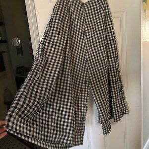 Rujuta Sheth, wide leg Frida pants with pockets, cotton, size medium